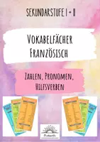 Vorschau - Fördermaterial/Inklusion - Französisch TO GO - Vokabelfächer I: Zahlen Pronomen Hilfsverben Strukturwörter - Deckblatt