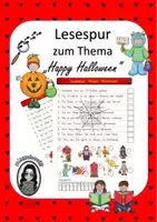 Vorschau - Arbeitsblätter - Lesespur: Happy Halloween für die 1./2. Kl. - Deckblatt
