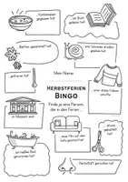 Vorschau - Arbeitsblätter - Herbstferien Bingo - Austausch nach den Ferien - Schulstart - Seite 2