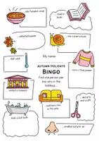 Vorschau - Arbeitsblätter - Herbstferien Bingo Englisch - Autumn holidays - Exchange after the Holidays - Seite 1