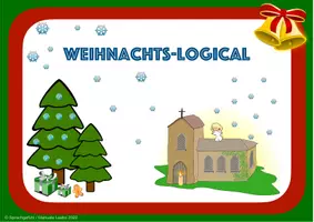 Vorschau - Aufgabenkarten - Weihnachts-Logical für Klasse 3&4 - Seite 1