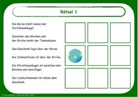 Vorschau - Aufgabenkarten - Weihnachts-Logical für Klasse 3&4 - Seite 3
