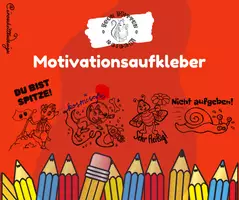 Vorschau - Mal- und Bastelvorlagen - Motivationsaufkleber für jeder/German Reward Sticker 5. - Deckblatt