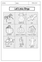 Vorschau - Arbeitsblätter - ENGLISCH Halloween Spiele Wortschatz Speaking Bingo Rätsel - Seite 3