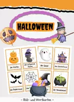 Vorschau - Poster - Halloween - Bild- und Wortkarten (DAF/DAZ) Flashcards - Deckblatt
