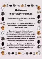 Vorschau - Spiele - Halloween Bild-Wort-Pärchen finden (DaZ / Deutsch) - Seite 1