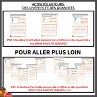 Aperçu - Feuilles d'exercices - ACTIVITÉ AUTOURS DE CHIFFRES ET QUANTITÉS 2022 (OFFERT) - Page de couverture