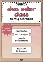 Vorschau - Arbeitsblätter - Richtig schreiben: das oder dass (Arbeitsblätter, Stationenkarten) - Deckblatt