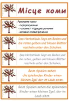 Vorschau - Aufgabenkarten - DaF / DaZ Ukrainisch: Kommasetzung Herbst - Übungskarten - Seite 1