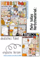 Vorschau - Arbeitsblätter - Kreativprojekt: Herbst / Herbstzeit (Kürbis, Drachen, Blatt) - Seite 1