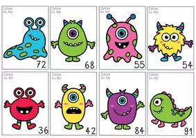 Vorschau - Unterrichtsreihen - Rechnen & malen Zahlen bis 100 - Monstersuche - Seite 1