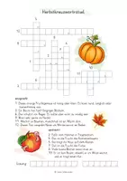 Vorschau - Arbeitsblätter - Kreuzworträtsel und Suchsel - Thema Herbst - Klasse 2 und 3 - Seite 2