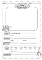 Vorschau - Unterrichtsreihen - Gestalte dein Pocketmonster Sammelkarte DaZ Grundschule - Seite 1
