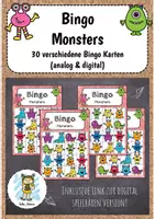 Vorschau - Spiele - Bingo - Monsters (analog + digital) - Deckblatt