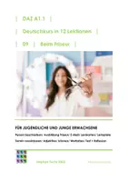 Vorschau - Unterrichtsreihen - DaZ-Kurs A1.1-09 Beim Friseur/ Personen beschreiben 1 - Deckblatt