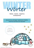 Vorschau - Spiele - Wortschatz / Schreibtraining: Winter - Seite 1