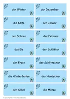 Vorschau - Spiele - Wortschatz / Schreibtraining: Winter - Seite 3