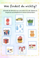 Vorschau - Arbeitsblätter - Kinderrechte: Unterschied Bedürfnis, Wunsch - Seite 1