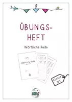 Vorschau - Arbeitsblätter - Übungsheft Wörtliche Rede - Deckblatt