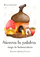 Vista previa - Juegos / Gamificación - Lectoescritura a través del juego y el otoño. - Portada