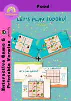 Aperçu - Jeux - Jouons au Sudoku - Nourriture - Jeu interactif amusant en ANGLAIS - Let's Play Sudoku - Food - Fun Interactive Game - Page de couverture