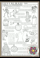 Vista previa - Hojas de trabajo - Halloween - Vocabulary Worksheet - Portada