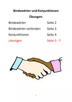 Vorschau - Stundenentwürfe - Bindewörter und Konjunktionen - Seite 1