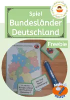 Vorschau - Stationenlernen - Bundesländer - Deutschland - Spiel für den Anybookreader - Deckblatt