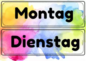 Vorschau - Präsentationen/Tafelbilder - Stundenplan - Stundentafel - Aquarell für die Mittelschule - Seite 1