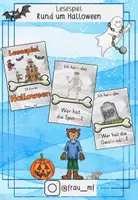Vorschau - Spiele - Lesespiel "Halloween" - Deckblatt