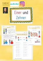 Vorschau - Arbeitsblätter - Einer und Zehner - Deckblatt