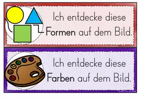 Vorschau - Poster - Bildbetrachtung Kunst Grundschule – Tafelmaterial & Wortspeicher für die Werkbetrachtung im Kunstunterricht - Seite 3