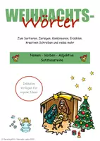 Vorschau - Spiele - Materialpaket: Wortschatz/Schreibtraining - Weihnachten & Winter Kl. 1-4 - Seite 1