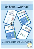 Vorschau - Spiele - Ich habe...wer hat? - Zehnerstangen und Einerwürfel - Deckblatt