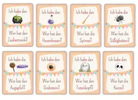 Vorschau - Spiele - Ich habe - Wer hat Lesespiel für die Grundschule - Halloween - Seite 2