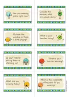 Vista previa - Refuerzo / NEE / Materiales de apoyo - Present Progressive Speaking Cards; 39 tarjetas de conversación (Inglés) - página 3