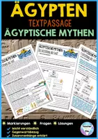 Vorschau - Stundenentwürfe - Ägypten BUNDLE - Sparpaket: Interaktives Heft, Interaktive PowerPoint, Textpassagen+Arbeitsblätter & Test | Homeschooling | Distanzunterricht - Seite 1