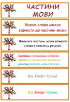Vorschau - Aufgabenkarten - DaF / DaZ Ukrainisch: Wortarten Herbst - Übungskarten - Seite 1