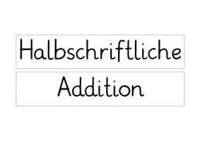 Vorschau - Bildkarten - Halbschriftliche Addition & Subtraktion: Rechenstrategien (Aushang) - Mathe - Kl. 3/4 - Seite 1