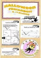Vorschau - Arbeitsblätter - FREEBIE - Halloween Freiarbeit 6.+7. Schulstufe Englisch - Deckblatt