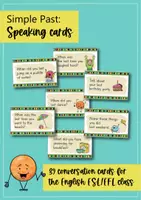 Vista previa - Refuerzo / NEE / Materiales de apoyo - Simple Past Speaking Cards; 39 tarjetas de conversación (Inglés) - página 1