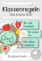 Vorschau - Präsentationen/Tafelbilder - Klassenregeln "Das kleine WIR" - Deckblatt