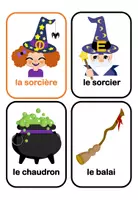 Aperçu - Cartes / Images - Cartes Flash Vocabulaire d'Halloween pour FLE - Page 3