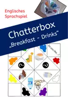 Vorschau - Stationenlernen - Chatterbox Breakfast Drinks - 2 Versionen (Bild + Wort) - Deckblatt