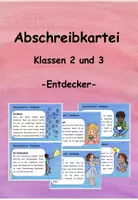 Vorschau - Arbeitsblätter - Abschreibkartei Entdeckerkinder für Klassen 2 und 3 - Deckblatt