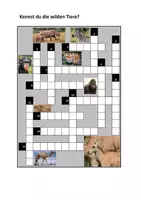 Vorschau - Arbeitsblätter - Wilde Tiere - Tiere kennen lernen in spielerischer Form - Seite 1