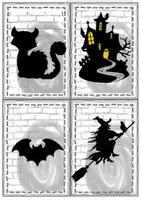Vorschau - Fördermaterial/Inklusion - Halloween - Flashcards - Seite 2