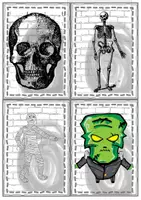 Vorschau - Fördermaterial/Inklusion - Halloween - Flashcards - Seite 3