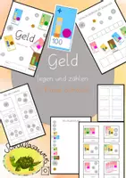 Vorschau - Arbeitsblätter - Schweizer Geld zählen und legen -100, 2.Klasse - Deckblatt