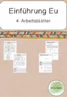 Vorschau - Arbeitsblätter - Buchstabeneinführung Eu - Arbeitsblätter - Deckblatt